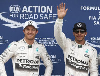 Lewis Hamilton et Nico Rosberg